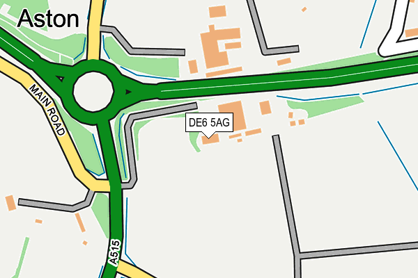 DE6 5AG map - OS OpenMap – Local (Ordnance Survey)