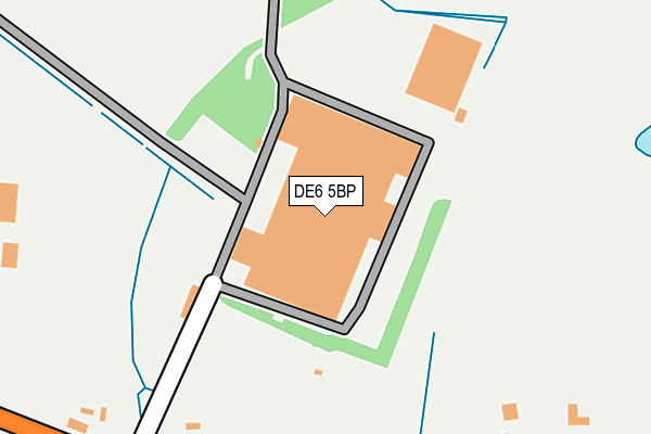 DE6 5BP map - OS OpenMap – Local (Ordnance Survey)