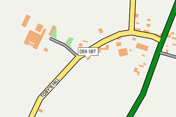 DE6 5BT map - OS OpenMap – Local (Ordnance Survey)