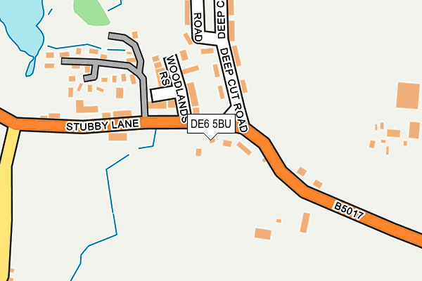 DE6 5BU map - OS OpenMap – Local (Ordnance Survey)