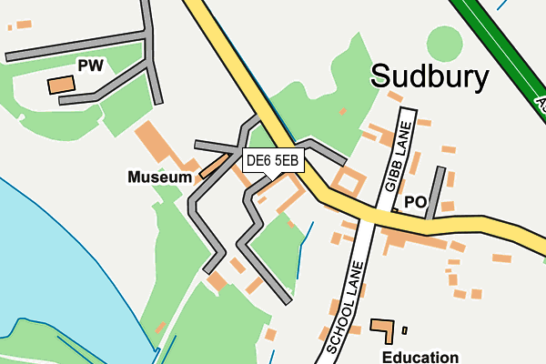DE6 5EB map - OS OpenMap – Local (Ordnance Survey)