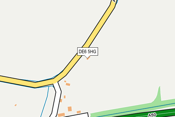 DE6 5HG map - OS OpenMap – Local (Ordnance Survey)