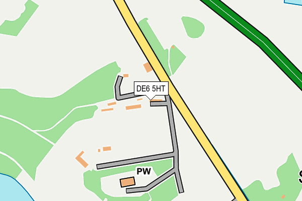 DE6 5HT map - OS OpenMap – Local (Ordnance Survey)