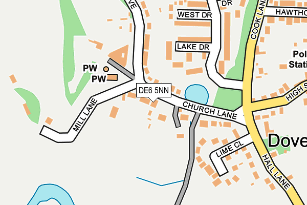 DE6 5NN map - OS OpenMap – Local (Ordnance Survey)