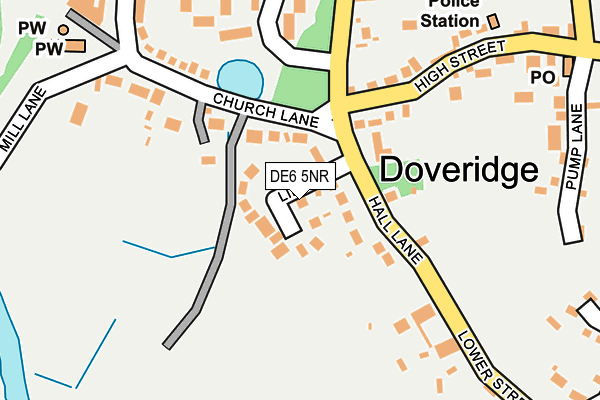 DE6 5NR map - OS OpenMap – Local (Ordnance Survey)