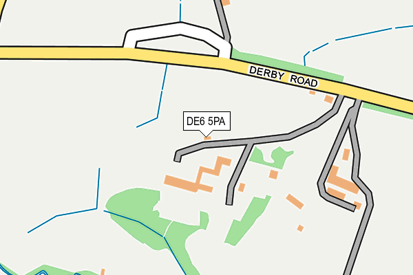 DE6 5PA map - OS OpenMap – Local (Ordnance Survey)