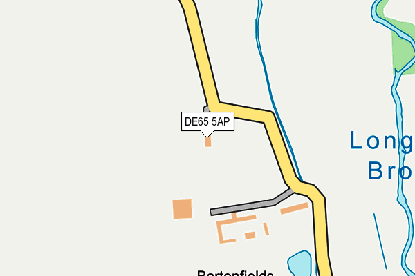 DE65 5AP map - OS OpenMap – Local (Ordnance Survey)