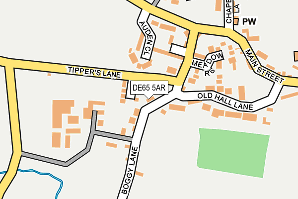 DE65 5AR map - OS OpenMap – Local (Ordnance Survey)