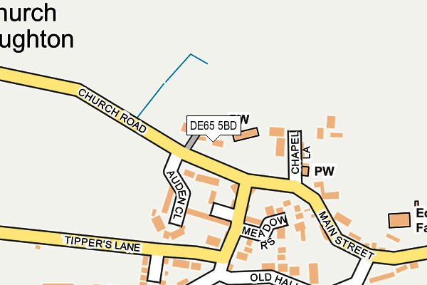 DE65 5BD map - OS OpenMap – Local (Ordnance Survey)