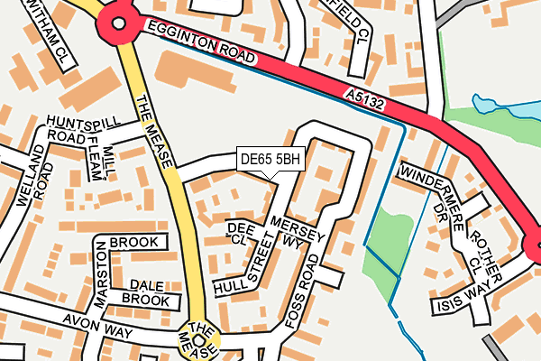 DE65 5BH map - OS OpenMap – Local (Ordnance Survey)