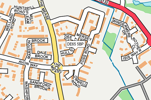 DE65 5BP map - OS OpenMap – Local (Ordnance Survey)