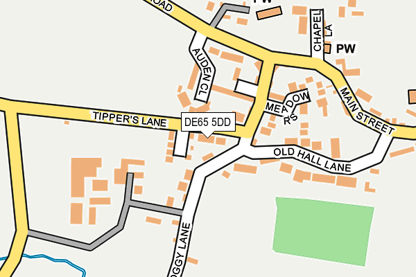 DE65 5DD map - OS OpenMap – Local (Ordnance Survey)