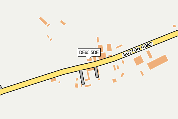 DE65 5DE map - OS OpenMap – Local (Ordnance Survey)