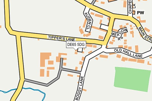 DE65 5DG map - OS OpenMap – Local (Ordnance Survey)