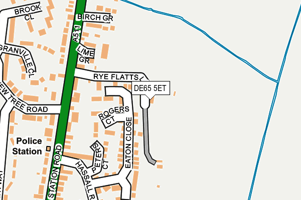 DE65 5ET map - OS OpenMap – Local (Ordnance Survey)