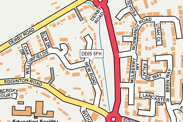 DE65 5FH map - OS OpenMap – Local (Ordnance Survey)