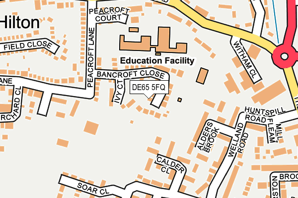 DE65 5FQ map - OS OpenMap – Local (Ordnance Survey)