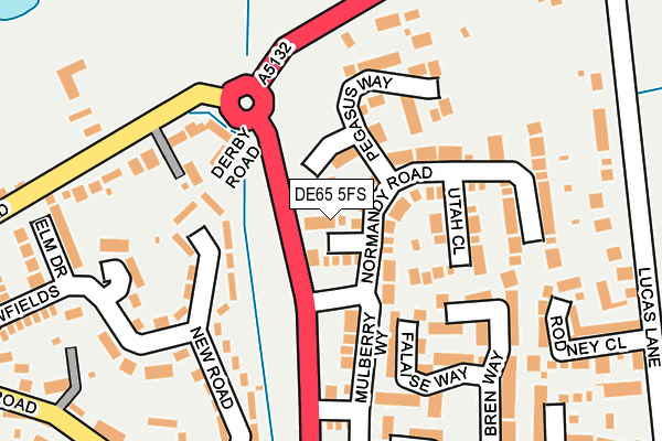 DE65 5FS map - OS OpenMap – Local (Ordnance Survey)