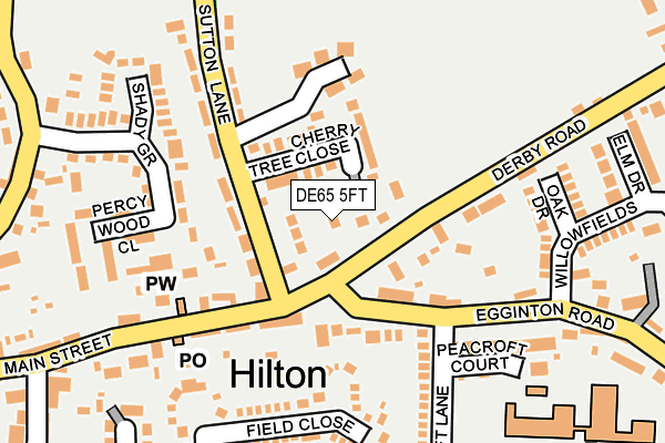 DE65 5FT map - OS OpenMap – Local (Ordnance Survey)