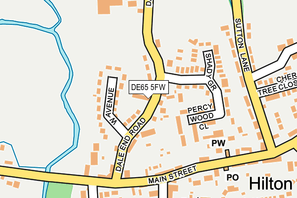 Map of DALE END HOSPITALITY LTD at local scale