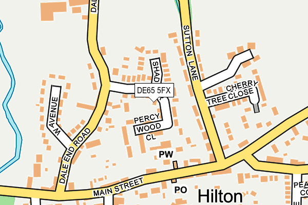 DE65 5FX map - OS OpenMap – Local (Ordnance Survey)