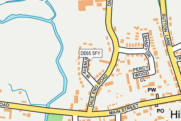 DE65 5FY map - OS OpenMap – Local (Ordnance Survey)