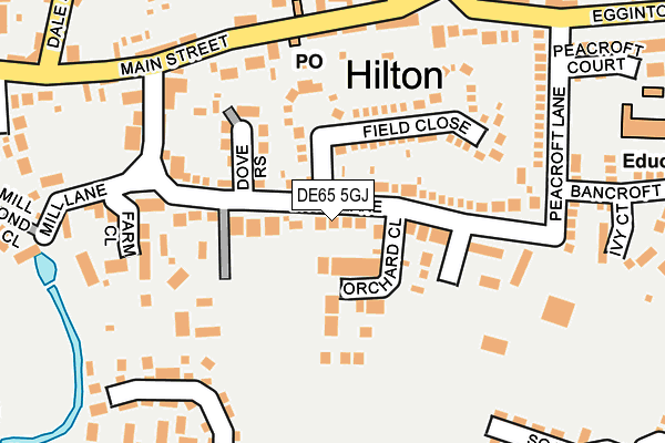 DE65 5GJ map - OS OpenMap – Local (Ordnance Survey)