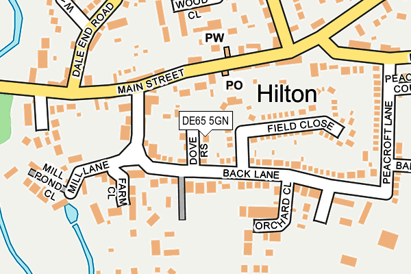 DE65 5GN map - OS OpenMap – Local (Ordnance Survey)