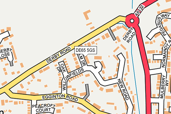 DE65 5GS map - OS OpenMap – Local (Ordnance Survey)