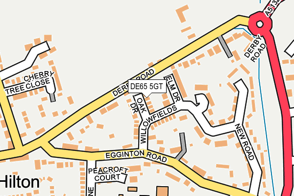 DE65 5GT map - OS OpenMap – Local (Ordnance Survey)