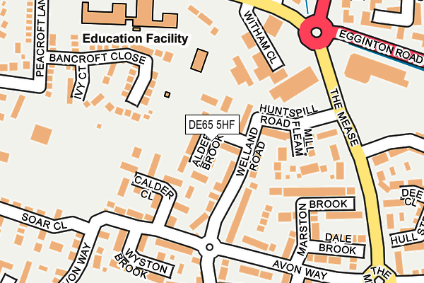 DE65 5HF map - OS OpenMap – Local (Ordnance Survey)