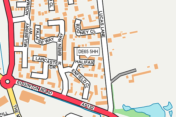 DE65 5HH map - OS OpenMap – Local (Ordnance Survey)