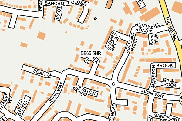 DE65 5HR map - OS OpenMap – Local (Ordnance Survey)