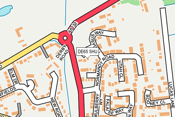 DE65 5HU map - OS OpenMap – Local (Ordnance Survey)