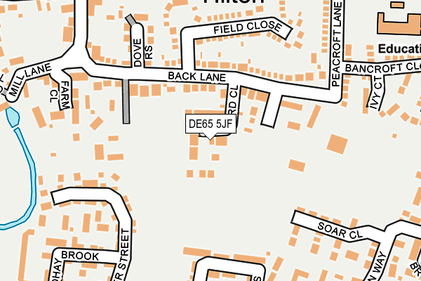 DE65 5JF map - OS OpenMap – Local (Ordnance Survey)