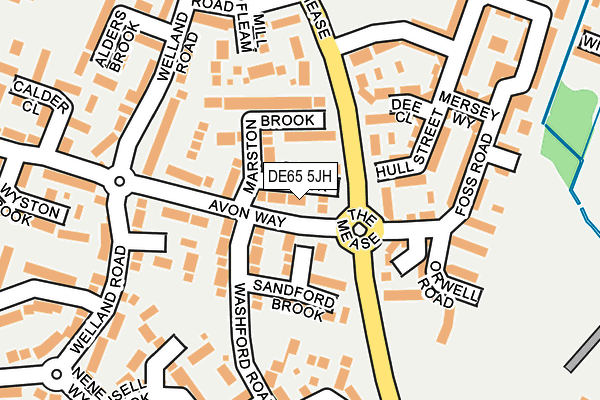 DE65 5JH map - OS OpenMap – Local (Ordnance Survey)