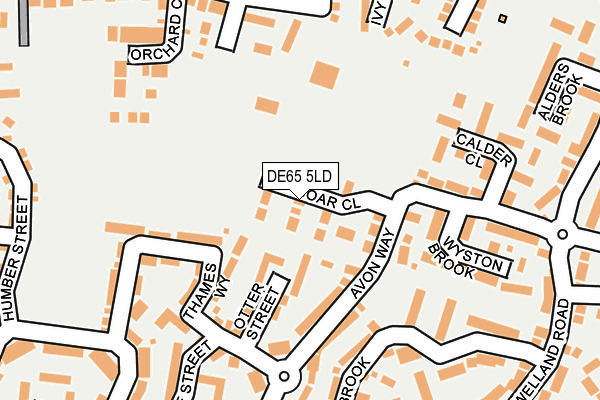 DE65 5LD map - OS OpenMap – Local (Ordnance Survey)