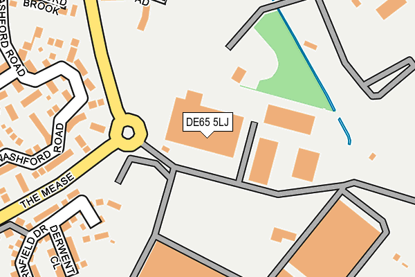DE65 5LJ map - OS OpenMap – Local (Ordnance Survey)