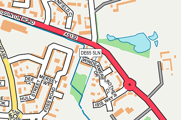 DE65 5LN map - OS OpenMap – Local (Ordnance Survey)