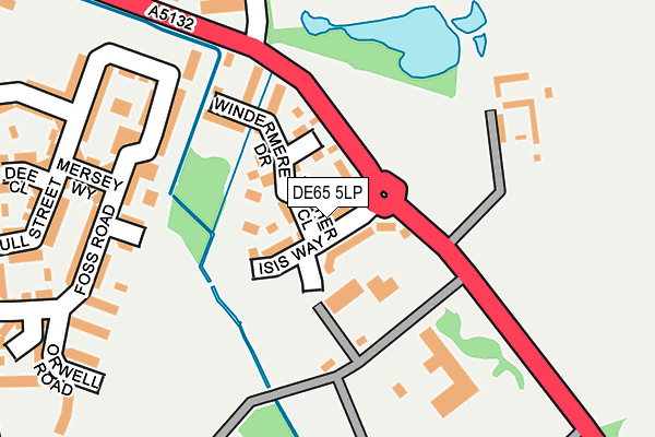 DE65 5LP map - OS OpenMap – Local (Ordnance Survey)