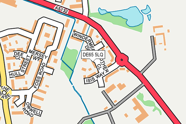 DE65 5LQ map - OS OpenMap – Local (Ordnance Survey)