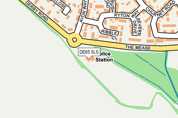 DE65 5LS map - OS OpenMap – Local (Ordnance Survey)