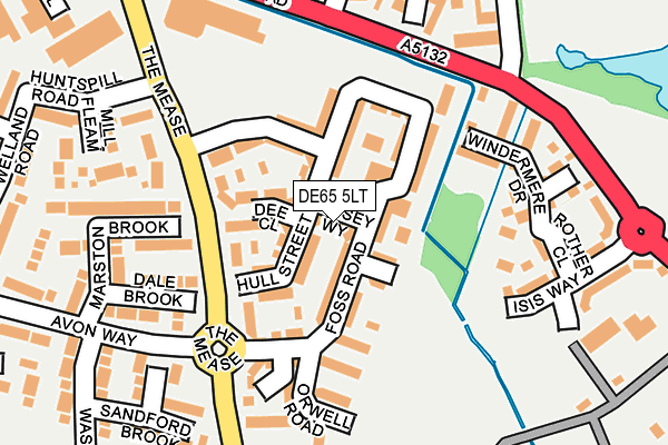 DE65 5LT map - OS OpenMap – Local (Ordnance Survey)