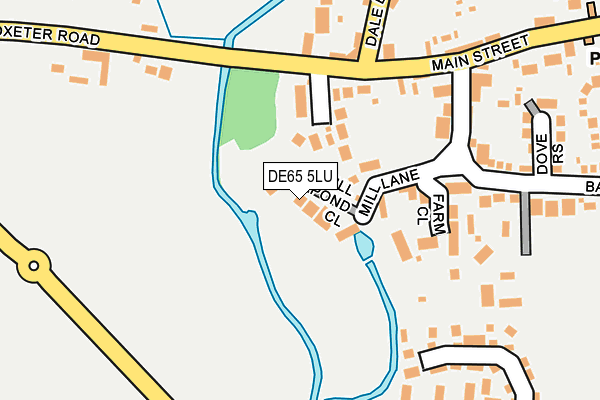 DE65 5LU map - OS OpenMap – Local (Ordnance Survey)