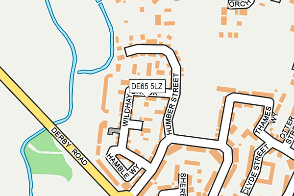 DE65 5LZ map - OS OpenMap – Local (Ordnance Survey)