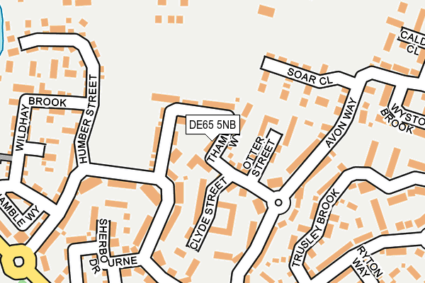 DE65 5NB map - OS OpenMap – Local (Ordnance Survey)