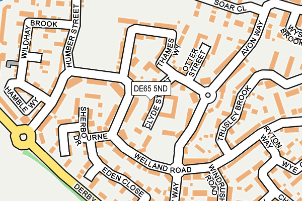 DE65 5ND map - OS OpenMap – Local (Ordnance Survey)