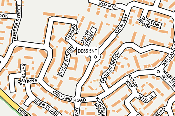 DE65 5NF map - OS OpenMap – Local (Ordnance Survey)