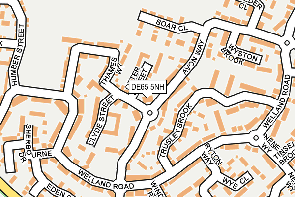 DE65 5NH map - OS OpenMap – Local (Ordnance Survey)