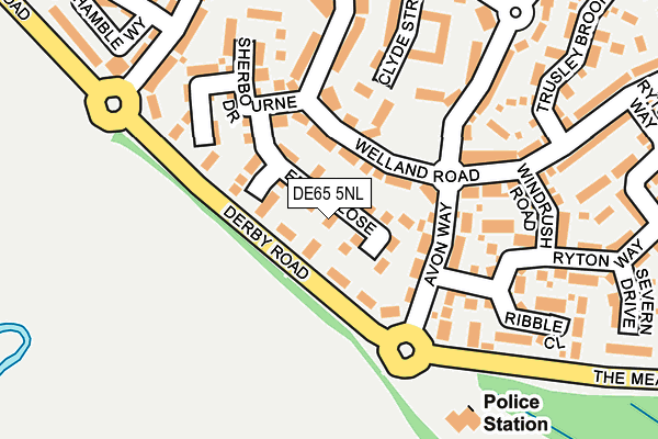 DE65 5NL map - OS OpenMap – Local (Ordnance Survey)